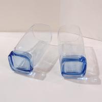 Vintage Libbey Carrington Blue Cooler Glasses, Set of 2, Ice Tea Glasses, 16 Ounce Tumblers