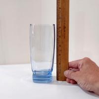 Vintage Libbey Carrington Blue Cooler Glasses, Set of 2, Ice Tea Glasses, 16 Ounce Tumblers