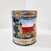 Vintage E. Otto Schmidt Nurnberger Lebkuchen Castle Tin, Nuremburg Germany Scene Decorative Storage Tin