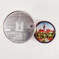 Vintage E. Otto Schmidt Nurnberger Lebkuchen Castle Tin, Nuremburg Germany Scene Decorative Storage Tin