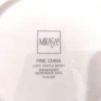 Vintage Mikasa Castle Berry Rimmed Soup Pasta Bowls, Set of 4