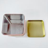 Vintage 1977 Hallmark Kitten Cat and Flowers Square Metal Storage Tin, Cat Treat Container