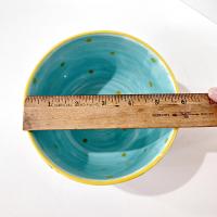 Vintage Candace Reiter Catzilla Fishing Swimming Snorkeling Cats Ceramic Bowl, Whimsical Cat All Purpose Bowl