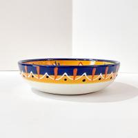 Vintage Spanish Ceramic Hand Painted Bowl, Floral Candy Nut Bowl, Small Serving Dish