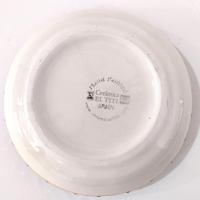 Vintage Spanish Ceramic Hand Painted Bowl, Floral Candy Nut Bowl, Small Serving Dish