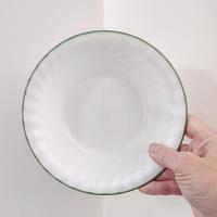 Corelle Chutney Green Rimmed Swirl Cereal Salad Soup Bowls, Set of Four