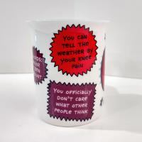 Happy 60th Birthday Coffee Mug, Humorous Funny Senior Citizen Old Person Oversized Mug, 60's Club Birthday Gift