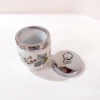 Royal Worcester Lavinia Porcelain Egg Coddler, Ceramic Floral Storage Jar with Lid