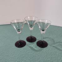 Vintage Purple Amethyst Cordial Glasses, Set of Three