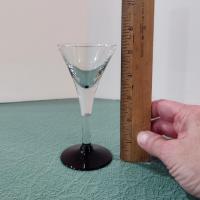 Vintage Purple Amethyst Cordial Glasses, Set of Three