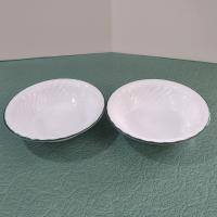 Corelle Callaway Ivy Green Rimmed Swirl Cereal Salad Soup Bowls, Set of Two