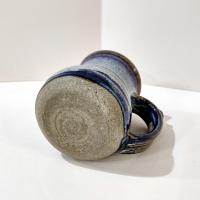 Vintage Blue Crab Ceramic Coffee Tea Mug, Hand Crafted Pottery, Cancer Zodiac Mug