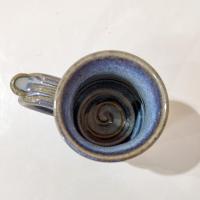 Vintage Blue Crab Ceramic Coffee Tea Mug, Hand Crafted Pottery, Cancer Zodiac Mug