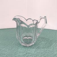 Antique Pressed Glass Creamer / Pitcher, UV Reactive Glass