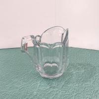 Antique Pressed Glass Creamer / Pitcher, UV Reactive Glass
