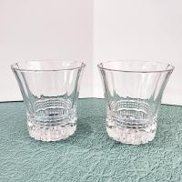 Vintage Cristal D'Arques Victoria Double Old Fashioned Glasses, Set of Two with Six Available, Crystal Lowball Whiskey Glasses