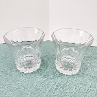 Vintage Cristal D'Arques Victoria Double Old Fashioned Glasses, Set of Two with Six Available, Crystal Lowball Whiskey Glasses