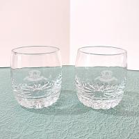 Vintage Crown Royal Whiskey Lowball Rocks Glasses, Set of Two