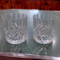 Vintage Cristal D'Arques Durand Danube Crystal Rocks Glasses, Set of Two, Old Fashioned Whiskey Glasses