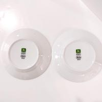 Vintage Gibson John Deere Tractor Salad Plates, Set of Two