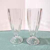 Vintage Libbey Soda Fountain Dessert Glasses, Set of Two, Libbey 5110 Fountainware, Retro Milkshake Sundae Set