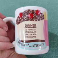 Vintage The Diet From Hell Ceramic Coffee Mug, Dieter Gift, Funny Humorous Mug