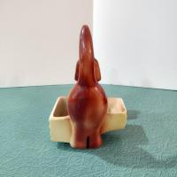 Vintage Ceramic Dachshund Planter, Dresser Caddy, Garden Decoration