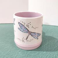 Vintage Dragonfly Ceramic Coffee Tea Mug, Seeds and Sunshine Oversized 20 Ounce Mug