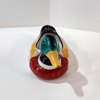 Vintage Ceramic Mallard Duck Figurative Planter Pot