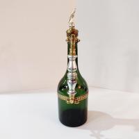 Vintage Wine Bottle Decanter with Handle and Eagle Cork Stopper, Wine Bottle Holder