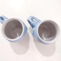 Elf on a Shelf Christmas Coffee Tea Mugs, Set of Two, Hot Chocolate Mugs with Slotted Spoon Holder Handles