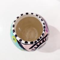 Vintage Jerilynn Babroff Ceramic Pop Art Face Vase, Woman's Face Abstract Pottery