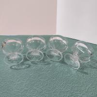 Vintage Federal Glass Footed Dessert Coupes, Set of 4, Pressed Glass Ice Cream Bowls Dishes, FEG15 Pattern