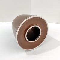 Vintage Fern Leaf Copper Brown Jar Candle Topper Ceramic Shade