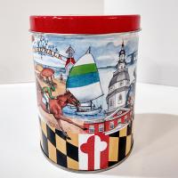 Vintage Fishers Popcorn Maryland Themed Tin, Maryland Lover Gift