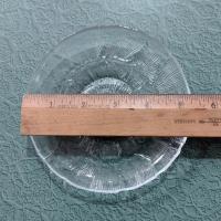 Vintage Arcoroc Fleur Saucers, Set of 4, Floral Tempered Glass