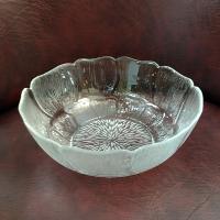 Vintage Arcoroc Fleur 7" Round Bowl, Fleur Punch Bowl Stand