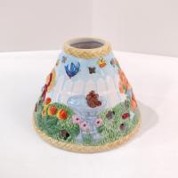 Vintage Avon Spring Floral Flowers Ceramic Candle Topper Mini Shade