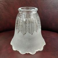 Vintage Art Deco Style Frosted Glass Lamp Shade, Replacement Pendant Lamp Shade