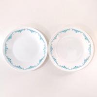  Vintage Corelle Garden Lace Bread Appetizer Snack Plates, Set of 2
