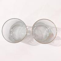 Vintage Golfer Double Old Fashioned Glasses, Golf Player Whisky Rocks Lowball Glasses, Set of 2