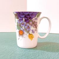 Vintage Floral Ceramic Bone China Coffee Tea Mug, Mother's Day Gift