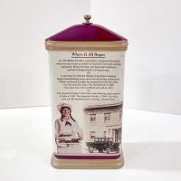 Vintage Hershey Cocoa House Tin Box, Retro Metal Storage Container