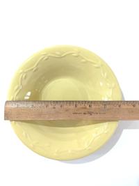 Vintage Home and Garden Party The Country Garden Collection Yellow Coupe Soup Cereal Salad Bowls, Set of Two