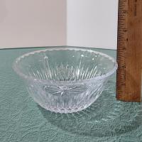 Vintage Princess House Royal Highlights Crystal Salad Dessert Bowls, Set of Two