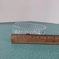 Vintage Princess House Royal Highlights Crystal Silverware Holders, Set of Two, Buffet Silverware Serving