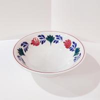 Vintage Societe Ceramique Maestricht Holland Boerenbont Earthenware Large Serving Bowl