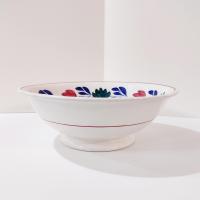 Vintage Societe Ceramique Maestricht Holland Boerenbont Earthenware Large Serving Bowl