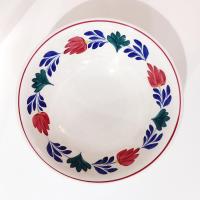 Vintage Societe Ceramique Maestricht Holland Boerenbont Earthenware Large Serving Bowl
