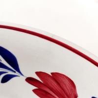 Vintage Societe Ceramique Maestricht Holland Boerenbont Earthenware Large Serving Bowl